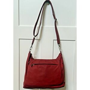 Gun Tote'N Mamas Leather Hobo Bag Red Concealed Carry Purse Handbag Holster NRA